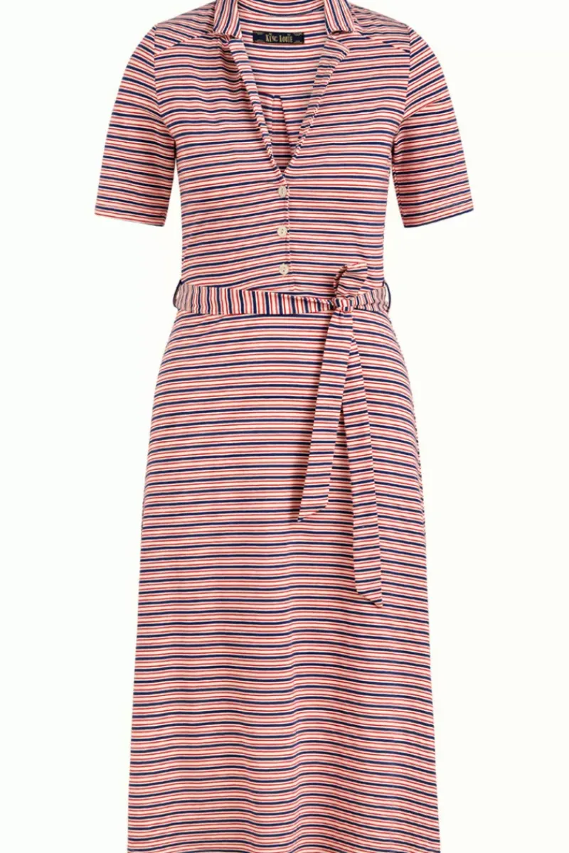 King Louie Jurken<Lola Dress Pincho Stripe Dazzling Blue