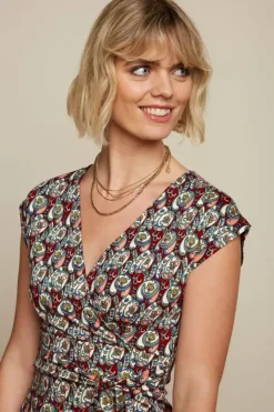 King Louie Jurken<Lot Midi Dress Navarro True Red