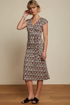 King Louie Jurken<Lot Midi Dress Navarro True Red