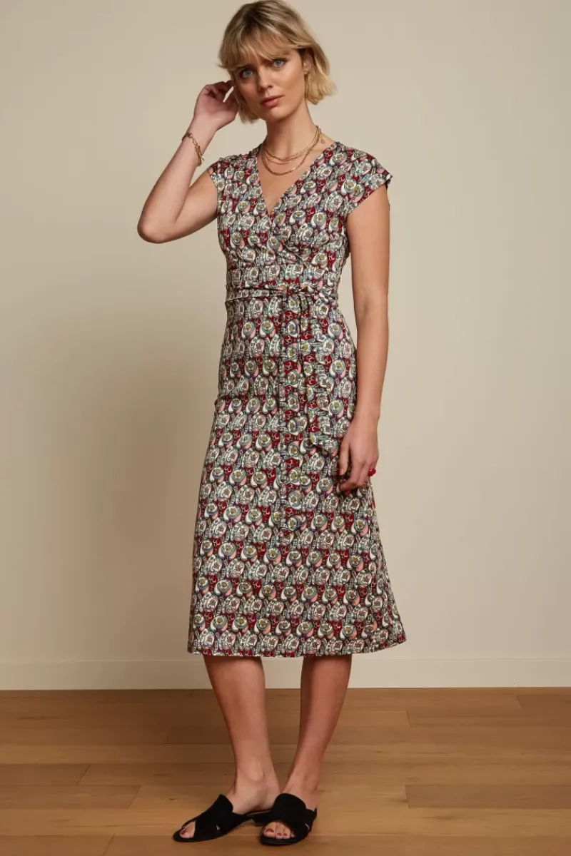King Louie Jurken<Lot Midi Dress Navarro True Red