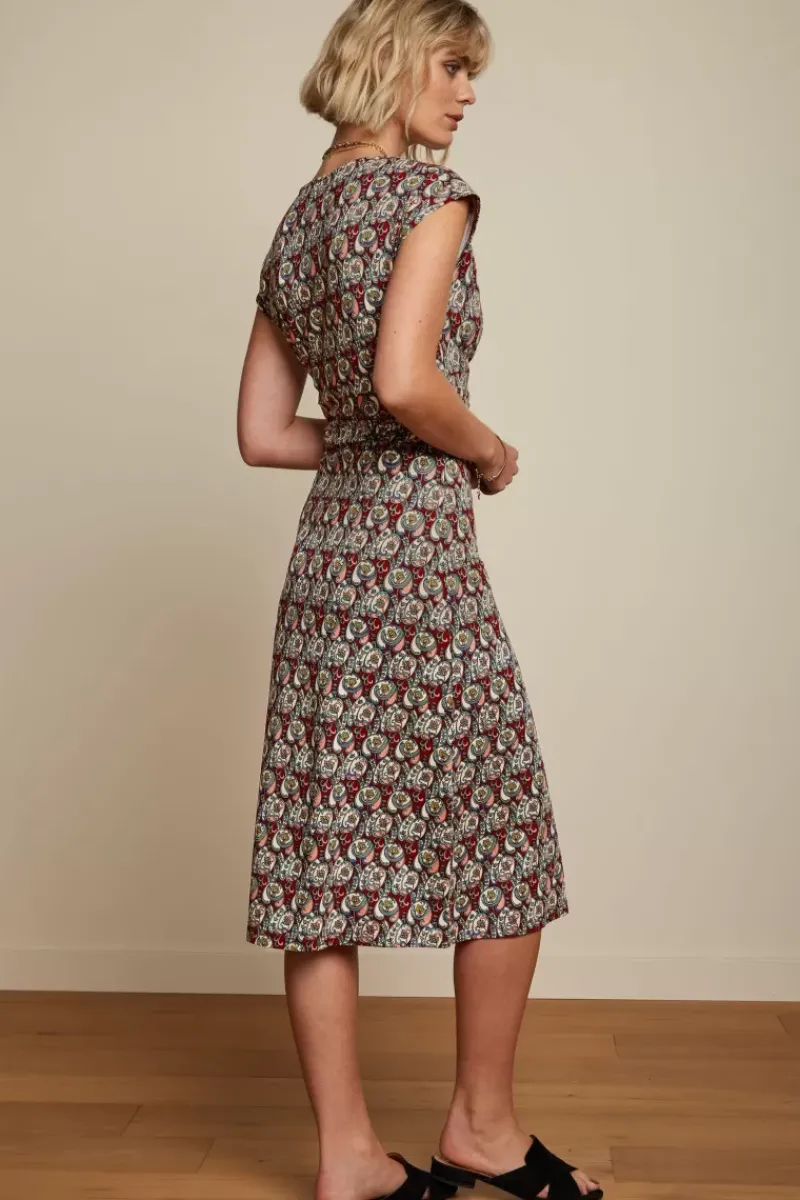King Louie Jurken<Lot Midi Dress Navarro True Red