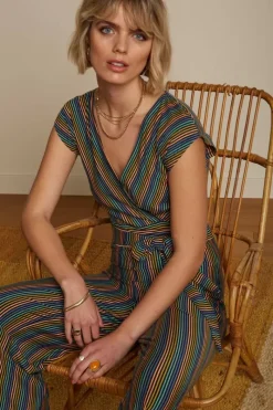 King Louie Jumpsuits<Lot Midi Jumpsuit Mariani Stripe Black