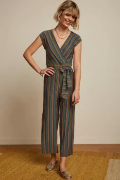King Louie Jumpsuits<Lot Midi Jumpsuit Mariani Stripe Black