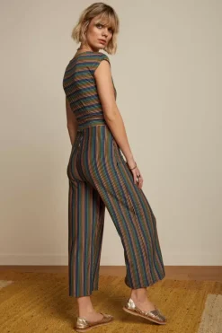 King Louie Jumpsuits<Lot Midi Jumpsuit Mariani Stripe Black