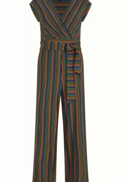King Louie Jumpsuits<Lot Midi Jumpsuit Mariani Stripe Black
