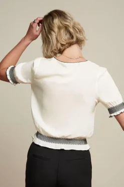 King Louie Tops & Shirts<Lucy Embroidery Top Venturi Gardenia