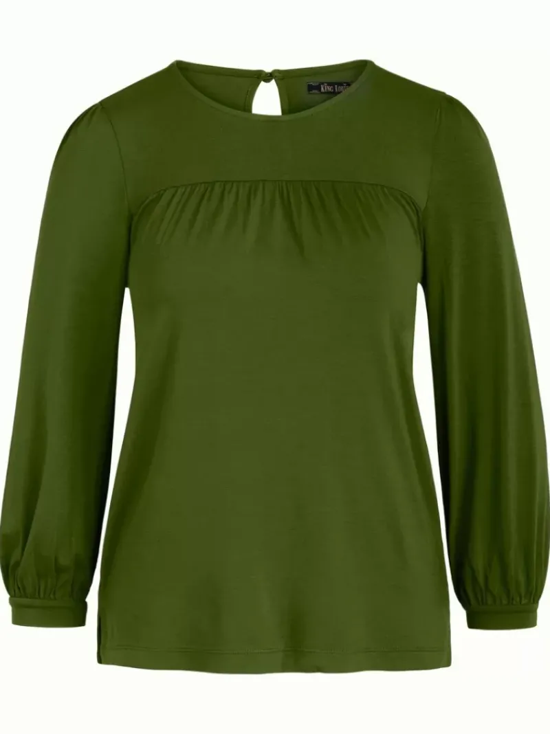 King Louie Tops & Shirts<Luella Top Ecovero Light Kale Green