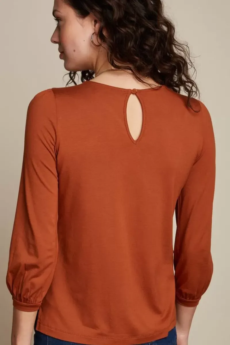 King Louie Tops & Shirts<Luella Top Ecovero Light Cognac Orange