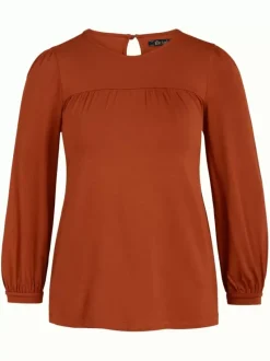 King Louie Tops & Shirts<Luella Top Ecovero Light Cognac Orange