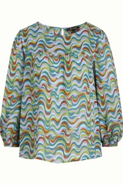 King Louie Blouses<Luella Top Funkadelic Bayberry Green