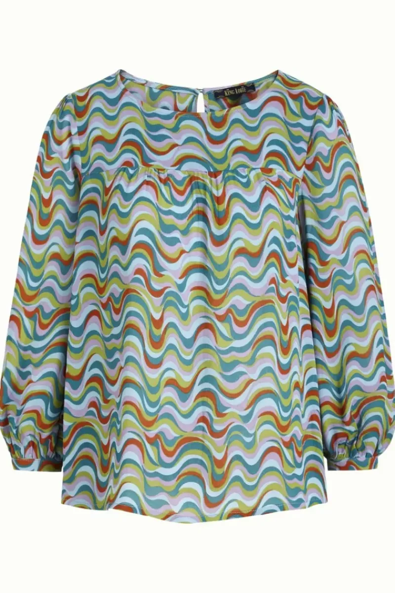 King Louie Blouses<Luella Top Funkadelic Bayberry Green