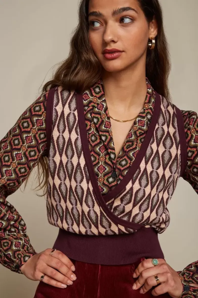 King Louie Tops & Shirts<Lulu Spencer Richie Grape Red