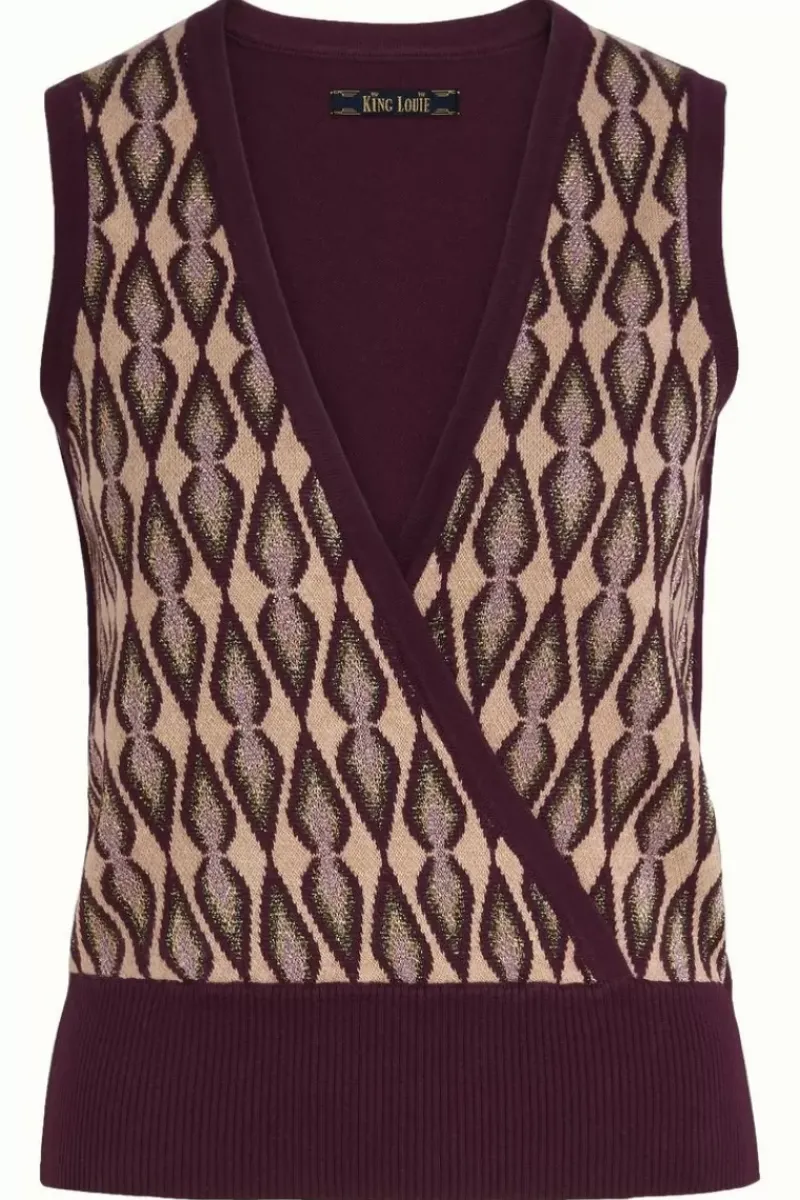 King Louie Tops & Shirts<Lulu Spencer Richie Grape Red