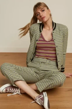 King Louie Broeken<Luz Pants Pied-De-Poule Woodbine Green