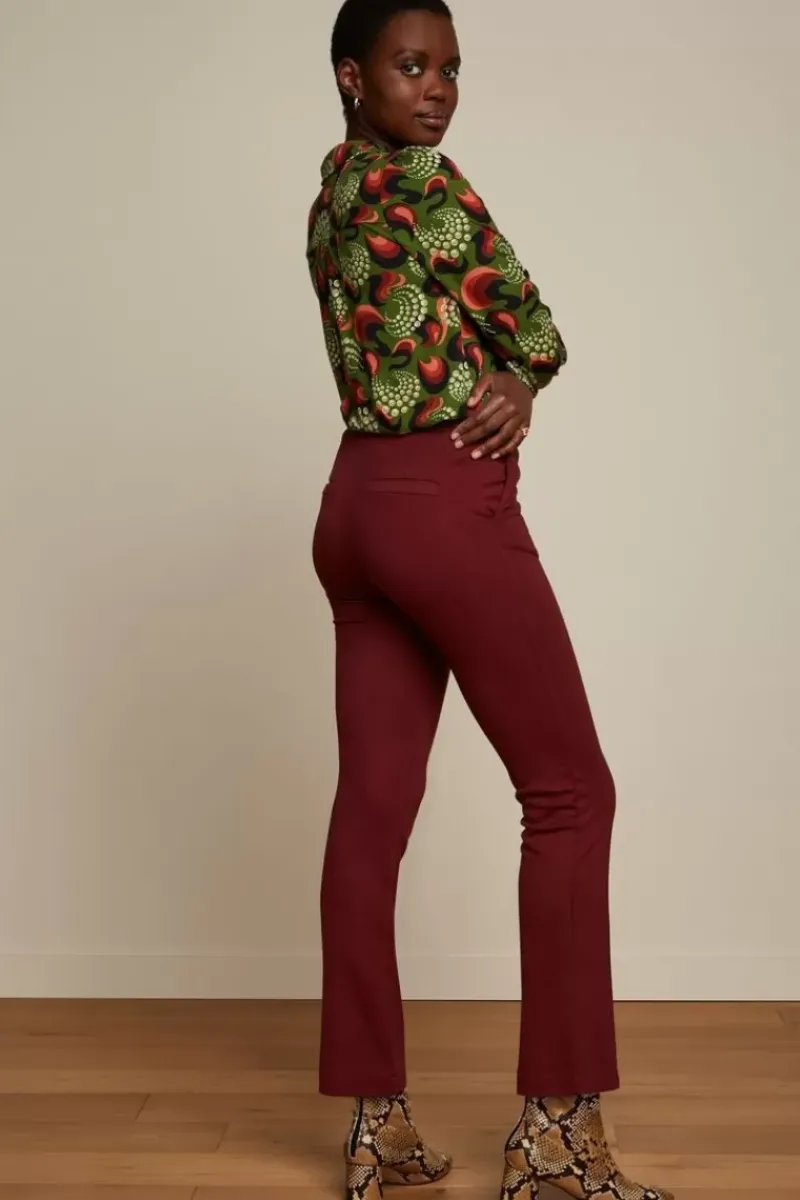 King Louie Broeken<Luz Pintuck Pants Milano Uni Brique Red