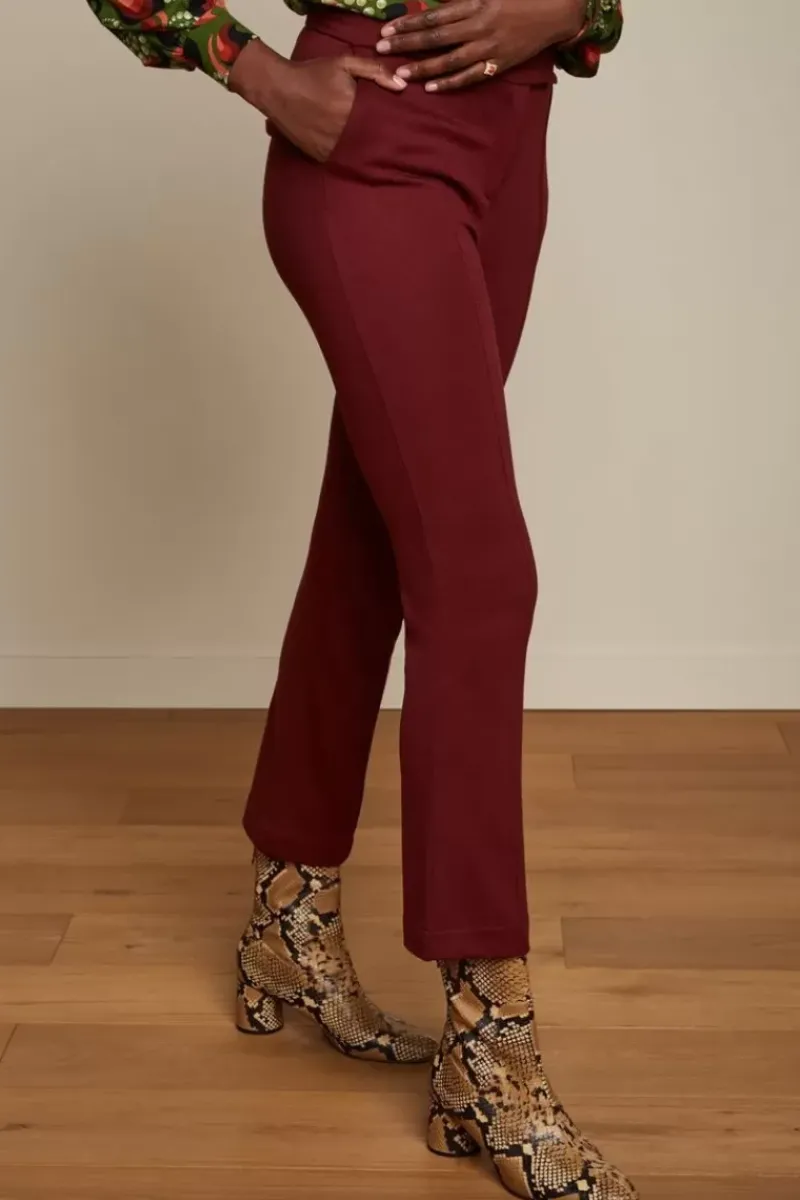 King Louie Broeken<Luz Pintuck Pants Milano Uni Brique Red