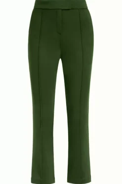 King Louie Broeken<Luz Pintuck Pants Milano Uni Kale Green