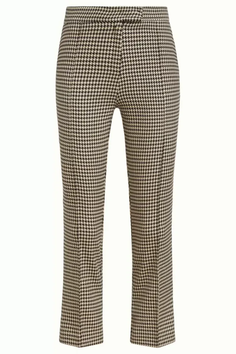 King Louie Broeken<Luz Pintuck Pants Pied-De-Poule Black