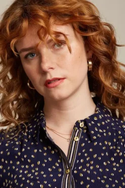 King Louie Blouses<Maisie Blouse Abbey Ink Blue