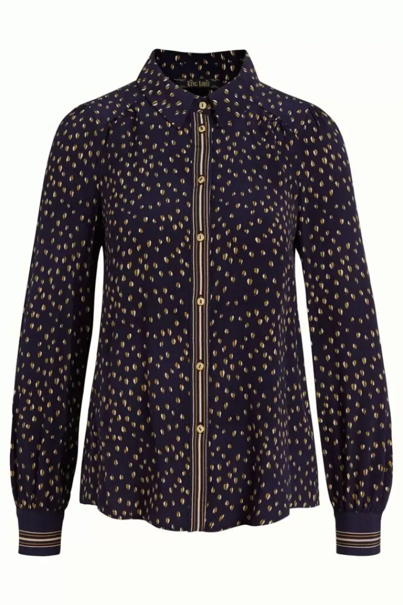 King Louie Blouses<Maisie Blouse Abbey Ink Blue
