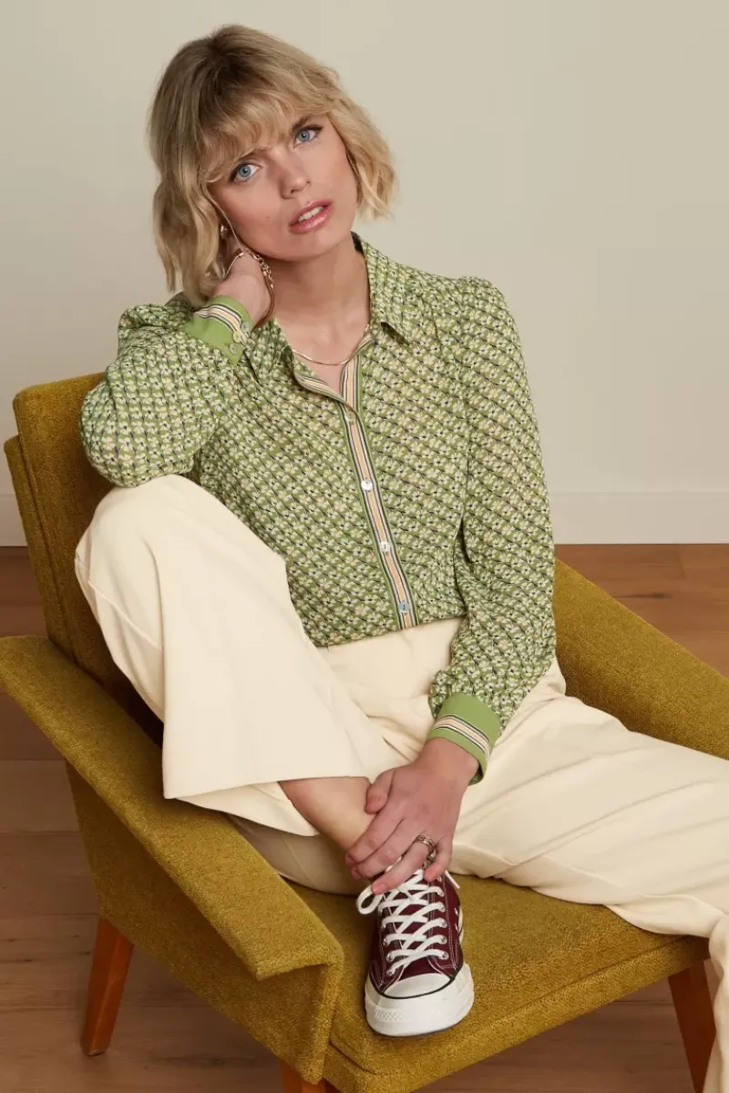 King Louie Blouses<Maisie Blouse Cobelo Woodbine Green
