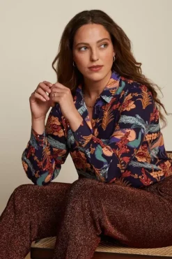 King Louie Blouses<Maisie Blouse Manhattan Blue