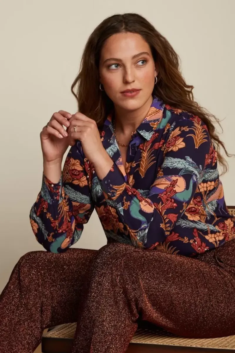 King Louie Blouses<Maisie Blouse Manhattan Blue