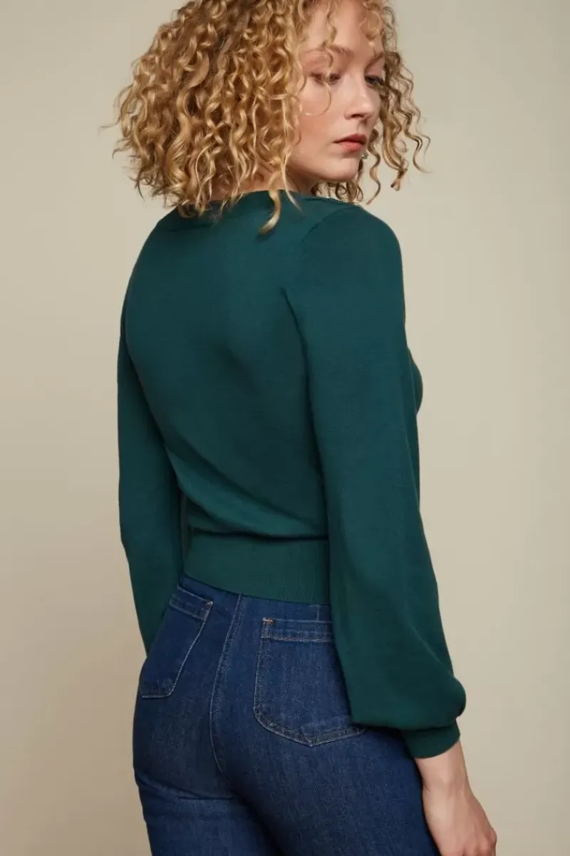 King Louie Truien<Marie Bell Top Cottonclub Pine Green