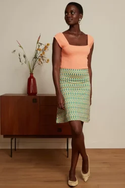 King Louie Tops & Shirts<Marie Top Cottonclub Coral Orange