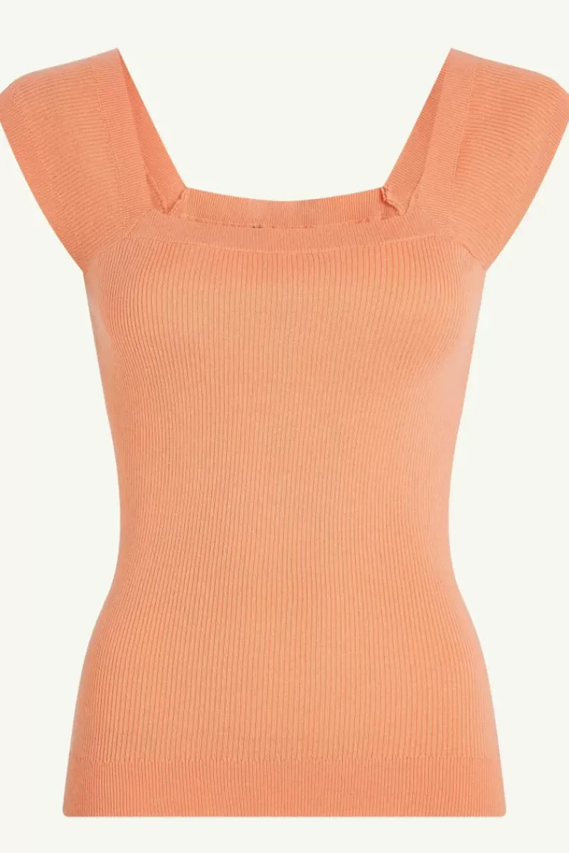 King Louie Tops & Shirts<Marie Top Cottonclub Coral Orange