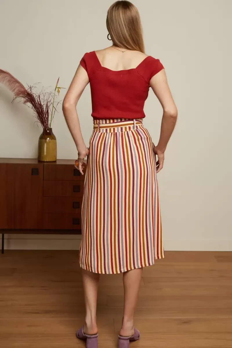 King Louie Tops & Shirts<Marie Top Cottonclub Sienna Red