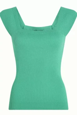 King Louie Tops & Shirts<Marie Top Cottonclub Delphinium Green