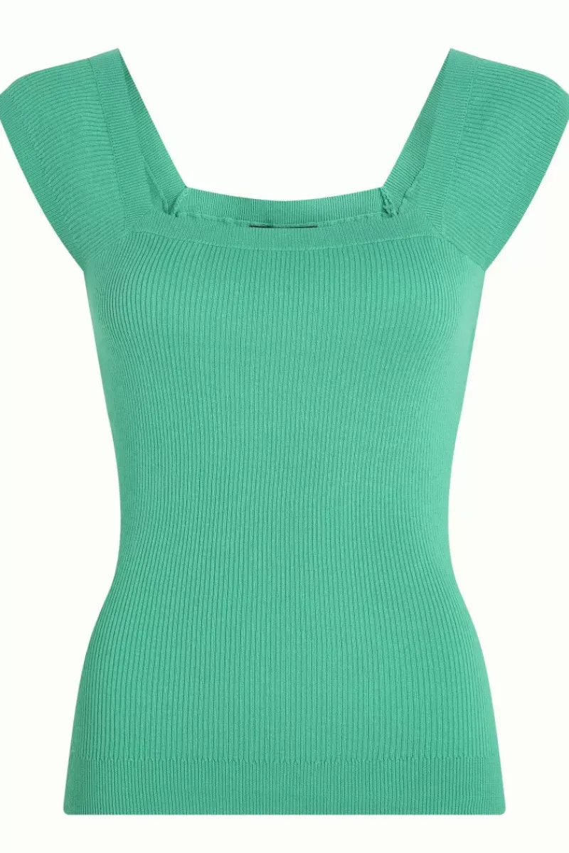 King Louie Tops & Shirts<Marie Top Cottonclub Delphinium Green