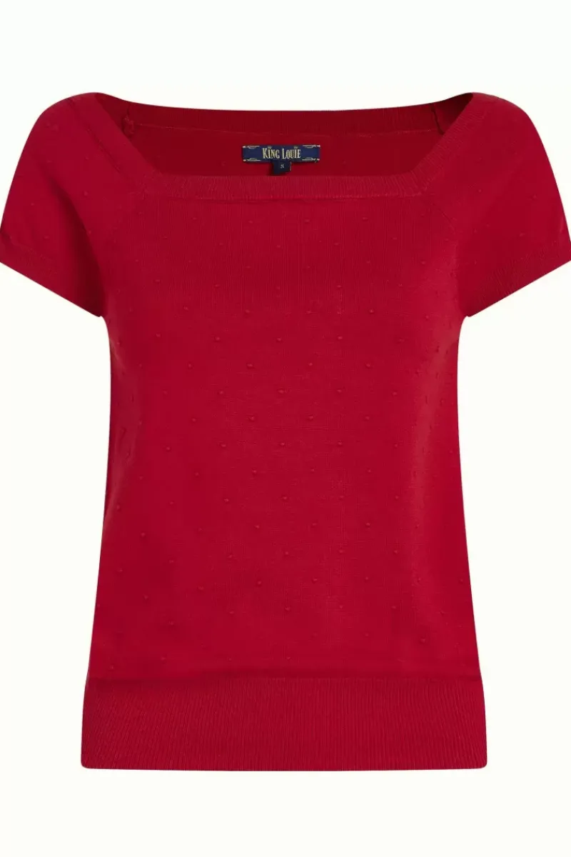 King Louie Tops & Shirts<Marie Top Droplet Chili Red