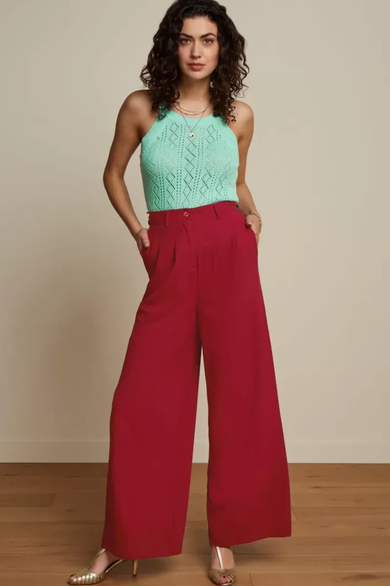 King Louie Broeken<Marlene Pants Timba Cherry Red