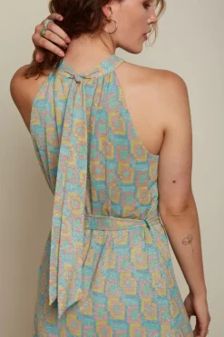 King Louie Jurken<Marty Halter Dress Limon Mint Green