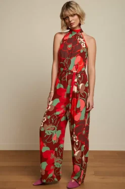 King Louie Jumpsuits<Marty Halter Jumpsuit La Monia Pecan Brown
