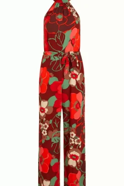 King Louie Jumpsuits<Marty Halter Jumpsuit La Monia Pecan Brown
