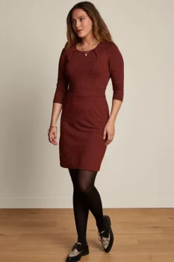 King Louie Jurken<Mona Dress Close-Up Brique Red