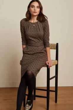 King Louie Jurken<Mona Dress Quinto Wood Yellow