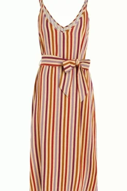 King Louie Jurken<Nadya Dress Cassava Stripe Marzipan