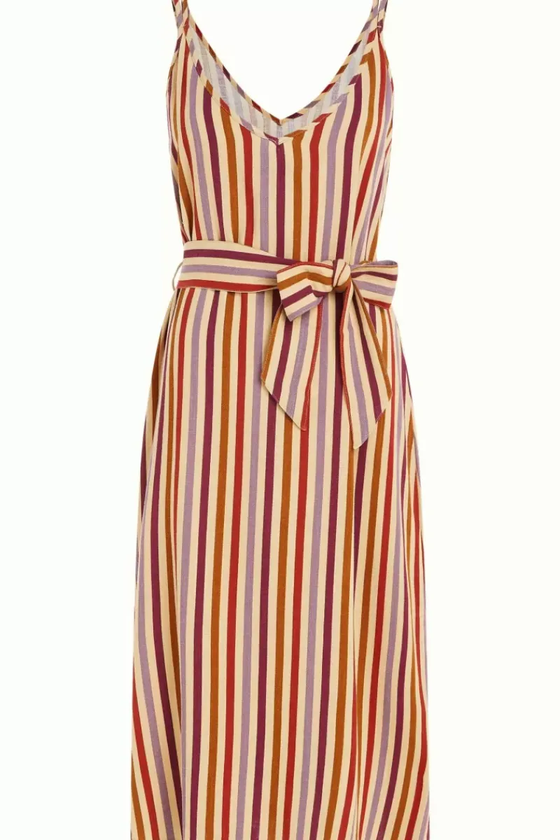 King Louie Jurken<Nadya Dress Cassava Stripe Marzipan