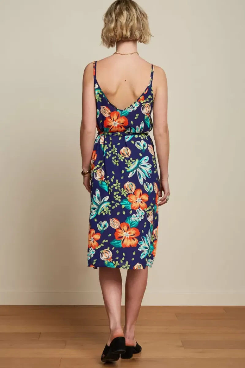 King Louie Jurken<Nadya Dress Guava Dazzling Blue