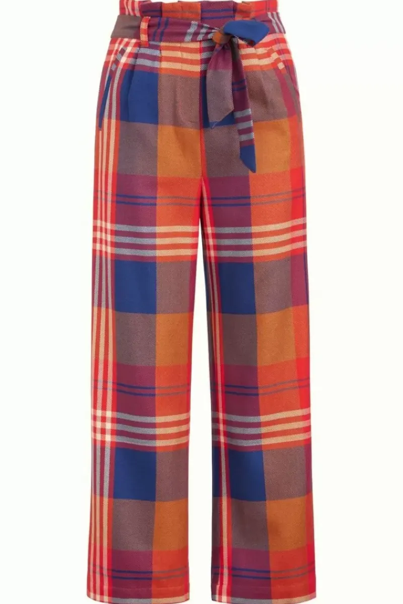 King Louie Broeken<Neva Pants Jolla Check Fire Red