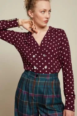 King Louie Blouses<Nicole Blouse Pablo Purple Rain