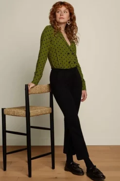 King Louie Blouses<Nicole Blouse Pablo Olive Green