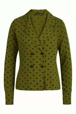 King Louie Blouses<Nicole Blouse Pablo Olive Green