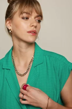 King Louie Blouses<Nicole Blouse Sandy Amber Green