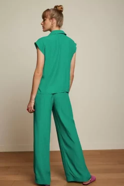 King Louie Blouses<Nicole Blouse Sandy Amber Green