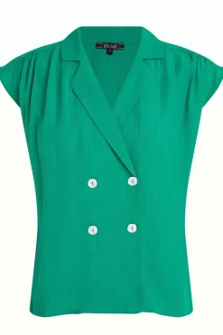 King Louie Blouses<Nicole Blouse Sandy Amber Green